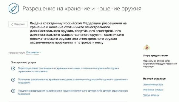 Как оформить разрешение на травматическое оружие через Госуслуги в 2024 году?