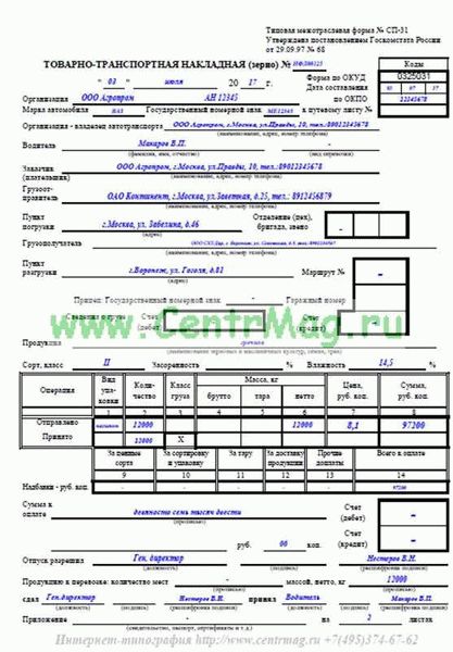 ТН или ТТН: какой документ выдавать?